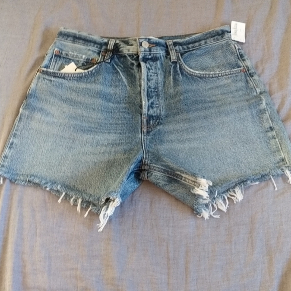 Agolde Riley Jeans Denim Shorts Outsider